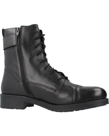GEOX D RAWELLE C9999 BLACK ANKLE BOOTS C9999
