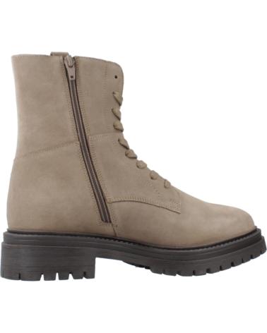 GEOX D IRIDEA BEIGE C6029 SUEDE BOOTS WITH TRACK SOLE C6029