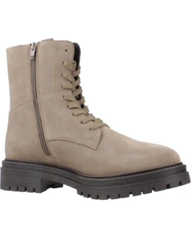 GEOX D IRIDEA BEIGE C6029 SUEDE BOOTS WITH TRACK SOLE C6029
