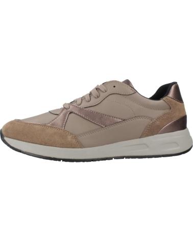 BASKETS GEOX D BULMYA MARRON C1379 AVEC DÉTAILS MÉTALLISÉS ET RESPIRANTES C1379