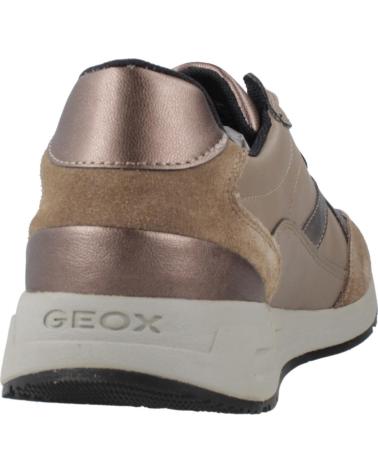 BASKETS GEOX D BULMYA MARRON C1379 AVEC DÉTAILS MÉTALLISÉS ET RESPIRANTES C1379