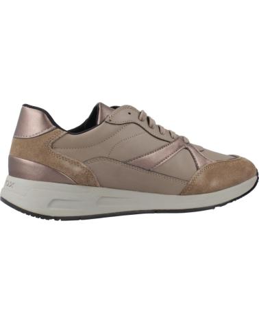 BASKETS GEOX D BULMYA MARRON C1379 AVEC DÉTAILS MÉTALLISÉS ET RESPIRANTES C1379