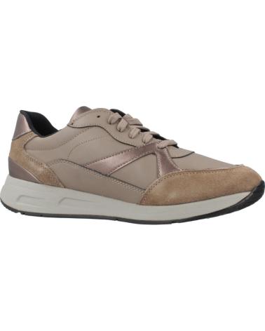 BASKETS GEOX D BULMYA MARRON C1379 AVEC DÉTAILS MÉTALLISÉS ET RESPIRANTES C1379