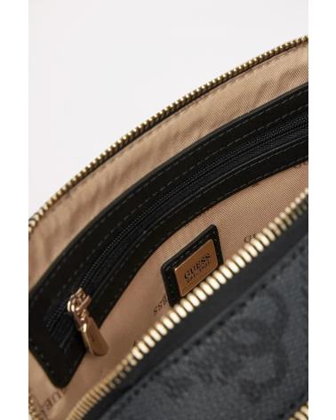 SAC BANDOULIÈRE GUESS HWOS96 72140 GRIS AVEC MONOGRAMME ET CHAÎNE DORÉE CLO