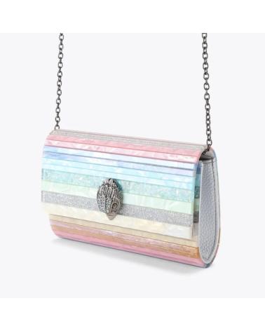 CLUTCH KURT GEIGER LONDON PARTY EAGLE BLAU BLUE