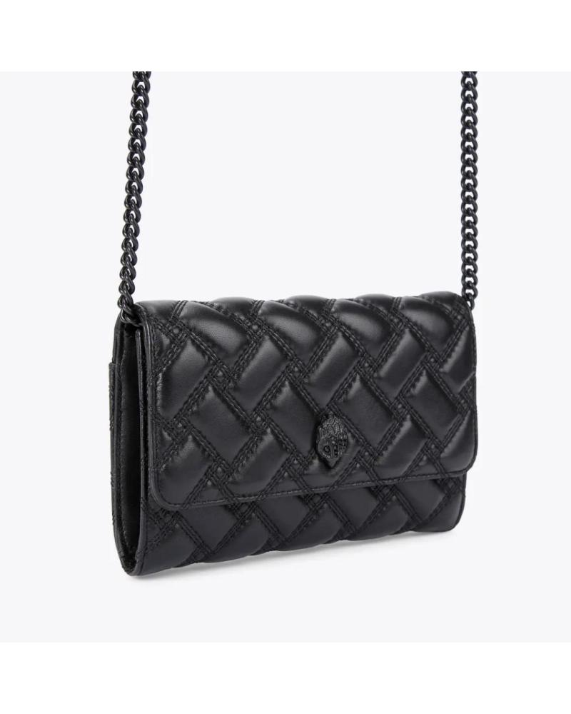 SAC BANDOULIÈRE KURT GEIGER LONDON KENSINGTON SHAIN WALLET NOIR BLACK