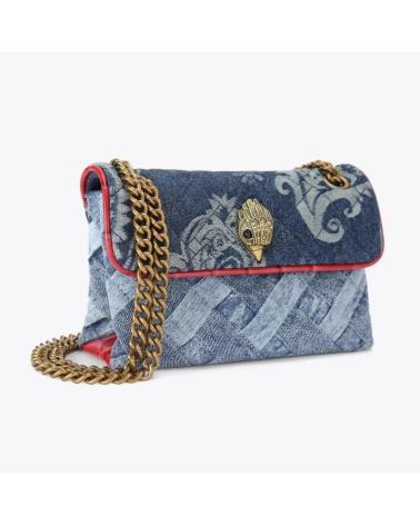 BORSA A TRACOLLA KURT GEIGER LONDON MINI KENSINGTON SOFT BAG BLU NAVY NAVY