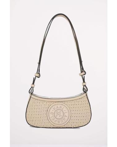 SAC BANDOULIÈRE KARL LAGERFELD K CIRCLE SB WOVEN BEIGE TRHBGE TRHBGE