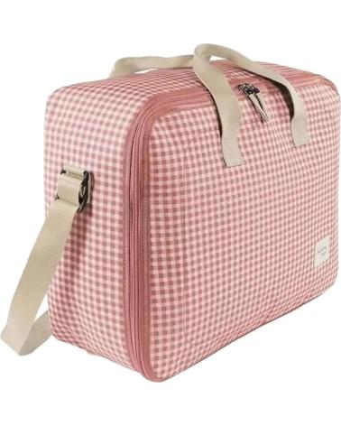 BOLSO DE VIAJE MATERNAL WALKING MUM VICHY ROSA ROSA