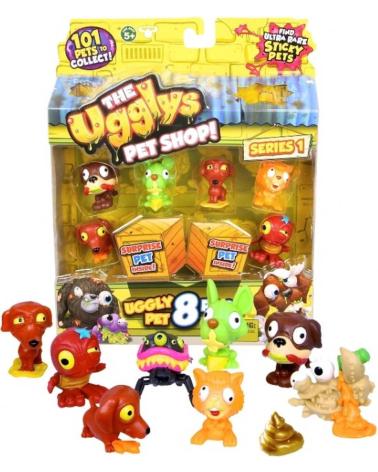 GIOCHI PREZIOSI THE UGGLYS PET SHOP - CONFEZIONE DI FIGURE DA COLLEZIONE MULTICOLORE MULTICOLOR
