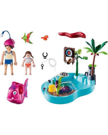 PLAYMOBIL FAMILY FUN PISCINA PER BAMBINI CON PARCO ACQUATICO MULTICOLOR