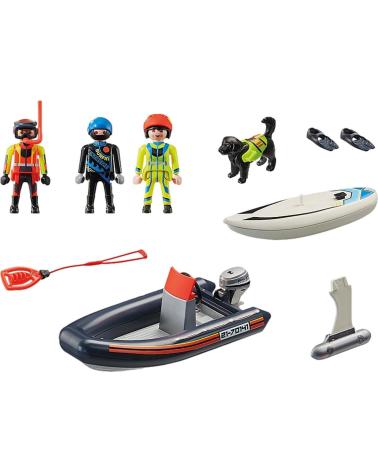 PLAYMOBIL CITY ACTION SET MOTO D'ACQUA E BARCA DI SALVATAGGIO MULTICOLOR