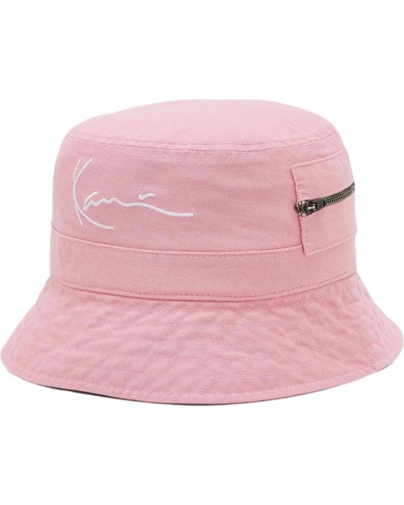 CAPPELLO DA PESCATORE KARL KANI ROSA CON LOGO RICAMATO ROSA