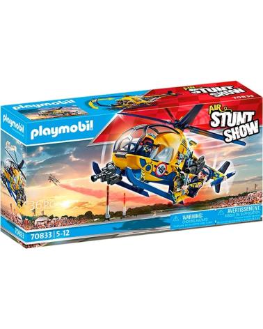 PLAYMOBIL STUNTSHOW ELICOTTERO ACROBATICO CON PERSONAGGI E ACCESSORI MULTICOLOR