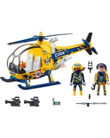 PLAYMOBIL STUNTSHOW ELICOTTERO ACROBATICO CON PERSONAGGI E ACCESSORI MULTICOLOR