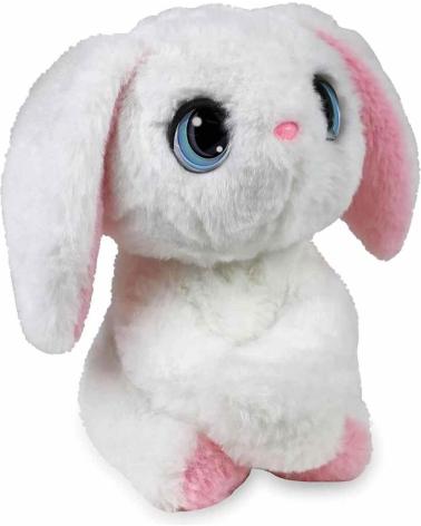 GIOCHI PREZIOSI FUZZY FRIENDS POPPY - CONIGLIO DI PELUCHE INTERATTIVO BIANCO MULTICOLOR