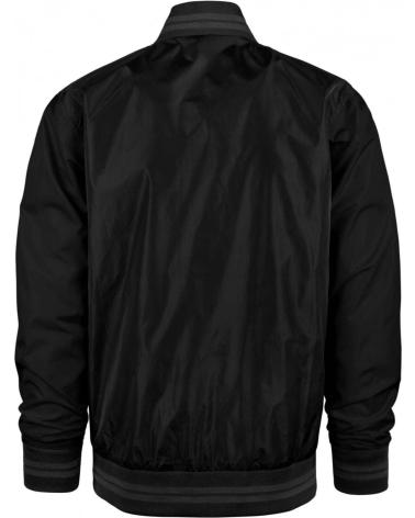 GIACCA BOMBER PETUSCO STILE VARSITY NERA NEGRO