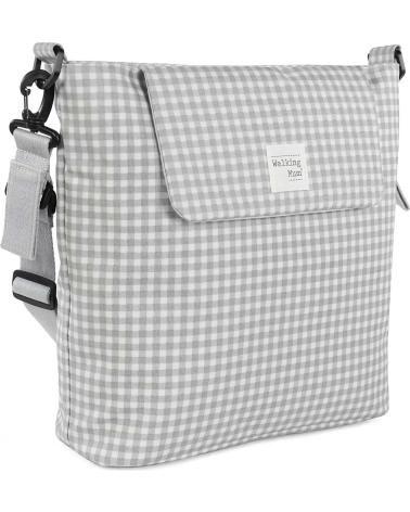 WICKELTASCHE UMHÄNGETASCHE WALKING MUM VICHY-KARO GRAU GRIS