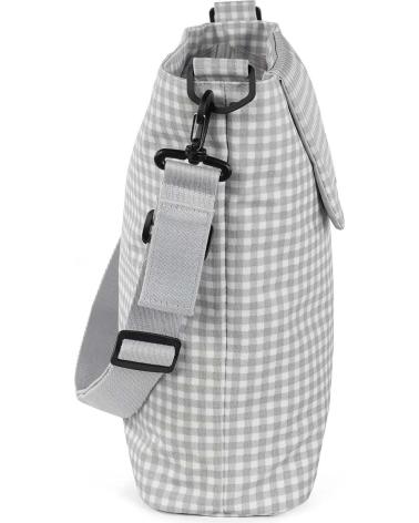 WICKELTASCHE UMHÄNGETASCHE WALKING MUM VICHY-KARO GRAU GRIS