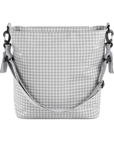 WICKELTASCHE UMHÄNGETASCHE WALKING MUM VICHY-KARO GRAU GRIS
