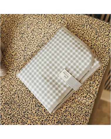 TAPIS À LANGER PORTABLE WALKING MUM CARREAUX VICHY GRIS GRIS