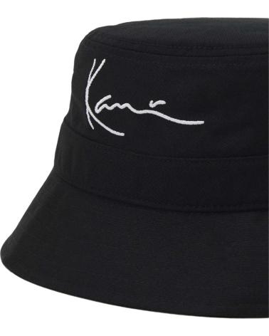 KARL KANI CAPPELLO DA PESCATORE NERO CON LOGO CLASSICO NEGRO