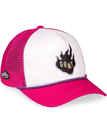 GORRA TRUCKER GRIMEY ROJA Y BLANCA CON LOGO LLAMA ROJO