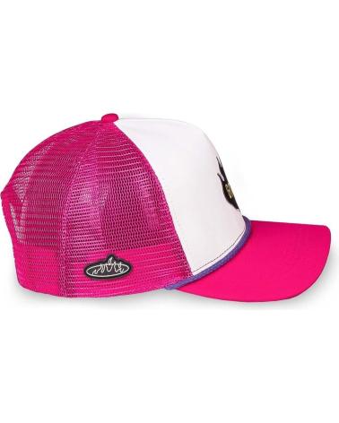 GORRA TRUCKER GRIMEY ROJA Y BLANCA CON LOGO LLAMA ROJO