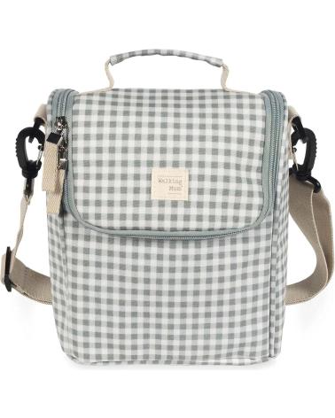 WALKING MUM ISOLIERTE WICKELTASCHE GINGHAM GRÜN FÜR BABYS VERDE