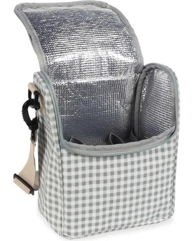 WALKING MUM ISOLIERTE WICKELTASCHE GINGHAM GRÜN FÜR BABYS VERDE