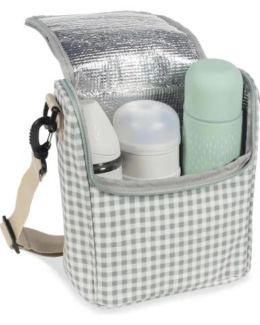 WALKING MUM ISOLIERTE WICKELTASCHE GINGHAM GRÜN FÜR BABYS VERDE