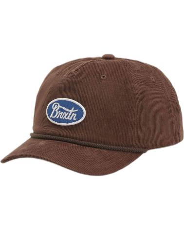 CAPPELLINO DA BASEBALL BRIXTON MARRONE CON LOGO CLASSICO MARRóN