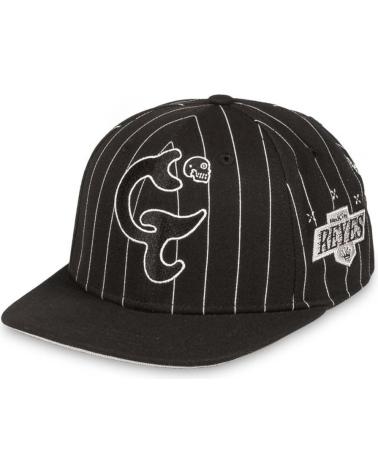 GRIMEY CASQUETTE DE BASEBALL NOIRE RAYÉE AVEC MOTIFS NEGRO