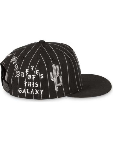 GRIMEY CASQUETTE DE BASEBALL NOIRE RAYÉE AVEC MOTIFS NEGRO
