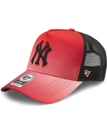CASQUETTE TRUCKER '47 BRAND NEW YORK YANKEES ROUGE AVEC FILET NOIR ROJO