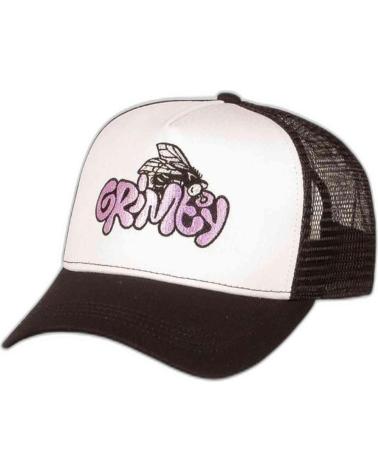 CASQUETTE TRUCKER GRIMEY BLANCHE ET NOIRE AVEC LOGO GRIMEY BLANCO