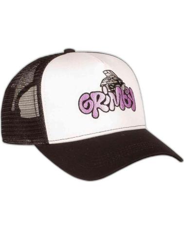 CASQUETTE TRUCKER GRIMEY BLANCHE ET NOIRE AVEC LOGO GRIMEY BLANCO