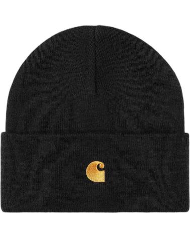 CARHARTT KLASSISCHE STRICKMÜTZE SCHWARZ MIT LOGO NEGRO