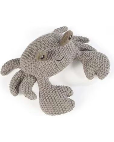 WALKING MUM PELUCHE CRABE TRICOTÉ GRIS - RÉF 826735