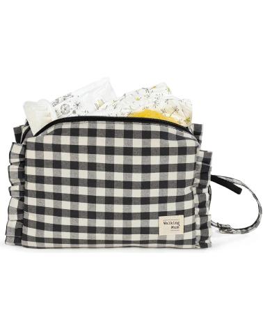 WALKING MUM VICHY KARO KULTURTASCHE BEIGE FÜR BABYS BEIGE