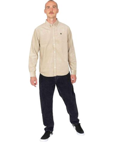 CAMICIA CARHARTT BEIGE CASUAL IN COTONE DA UOMO BEIGE
