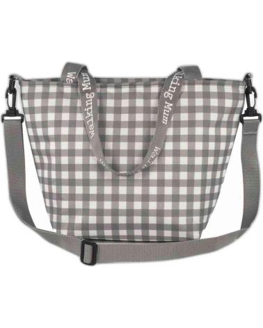 WALKING MUM GINGHAM CHANGING BAG GREY FOR BABY GRIS