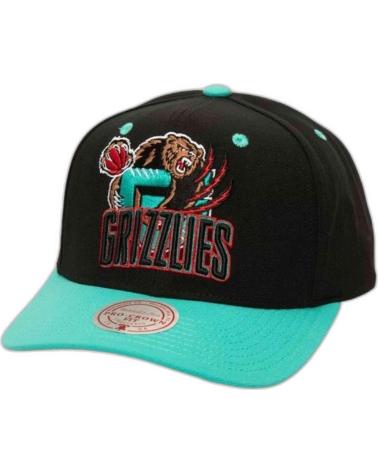 CAPPELLINO MITCHELL & NESS GRIZZLIES NERO E TURCHESE SNAPBACK NEGRO
