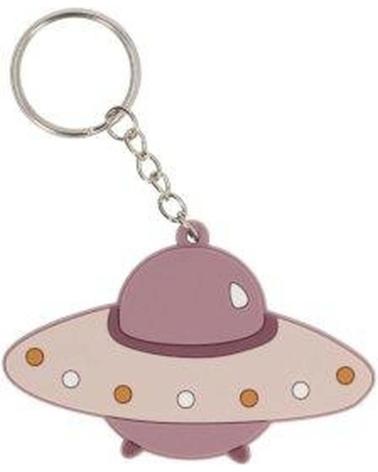 PORTA-CHAVES IDENTIFICADOR TUTETE OVNI ROSA PASTEL ROSA