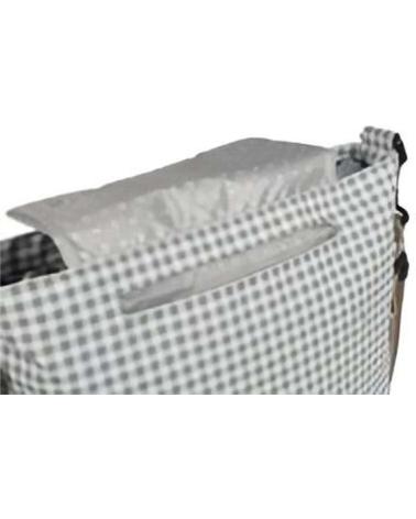 WALKING MUM WICKELTASCHE BABY GRAU KARIERT MIT WICKELUNTERLAGE VERDE