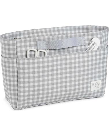 ORGANIZADOR DE PASSEIO PARA BEBÊ WALKING MUM COLEÇÃO CINZA XADREZ GRIS