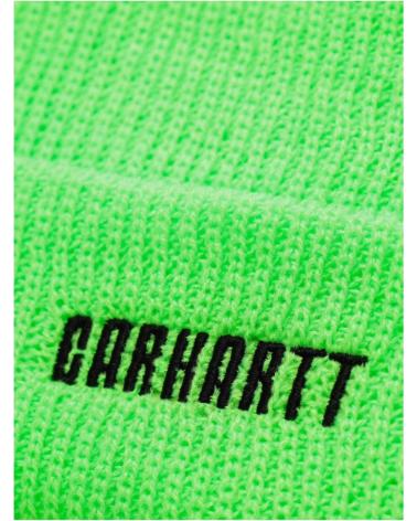 CLASSIC CARHARTT NEON GREEN KNIT BEANIE FOR MEN VERDE