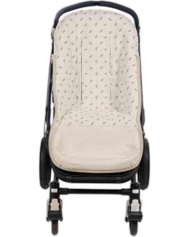 MATERASSINO UNIVERSALE PER PASSEGGINO WALKING MUM STAMPA PUNTI BEIGE VERDE