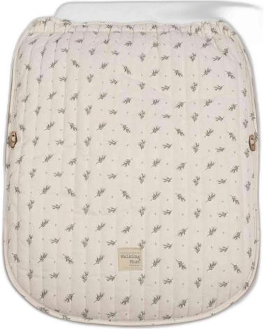 MATERASSINO UNIVERSALE PER PASSEGGINO WALKING MUM STAMPA PUNTI BEIGE VERDE
