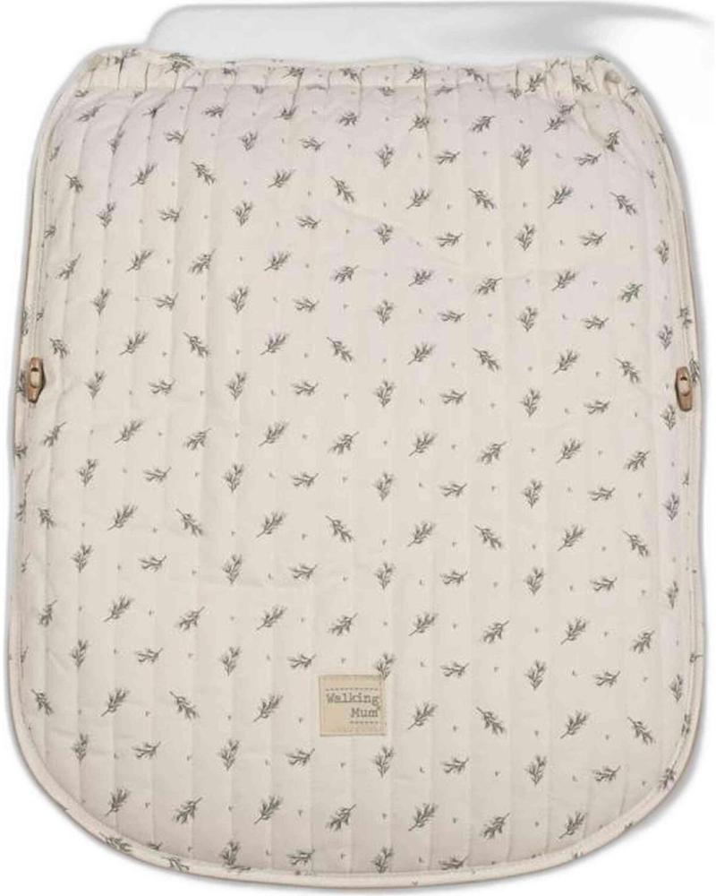MATERASSINO UNIVERSALE PER PASSEGGINO WALKING MUM STAMPA PUNTI BEIGE VERDE